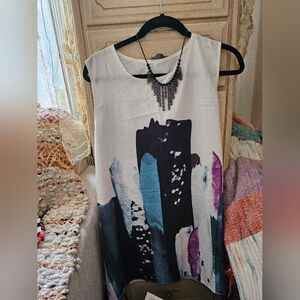 BOHO Water Color Concept Shift Dress♡